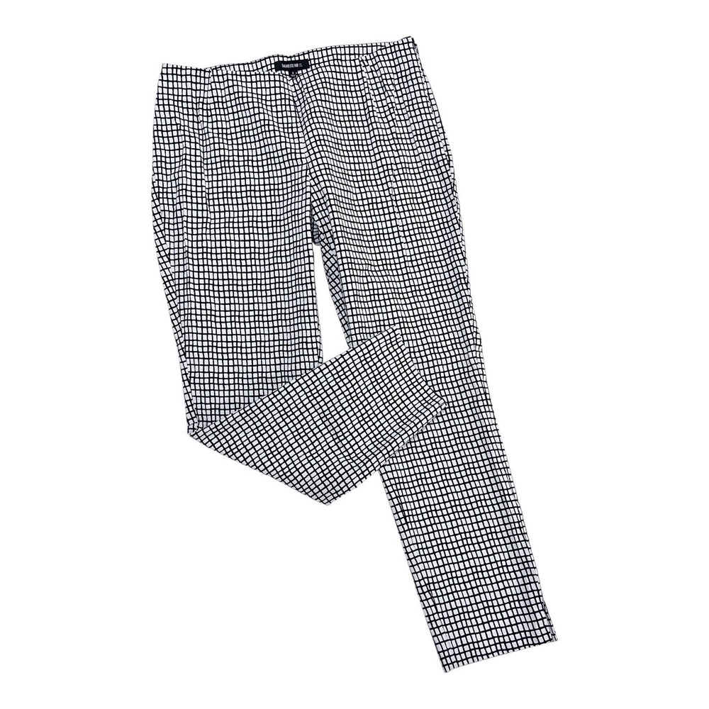 Lafayette 148 Stanton Pant Straight Fit Patterned Stretch‎ Split Ankle Size 6